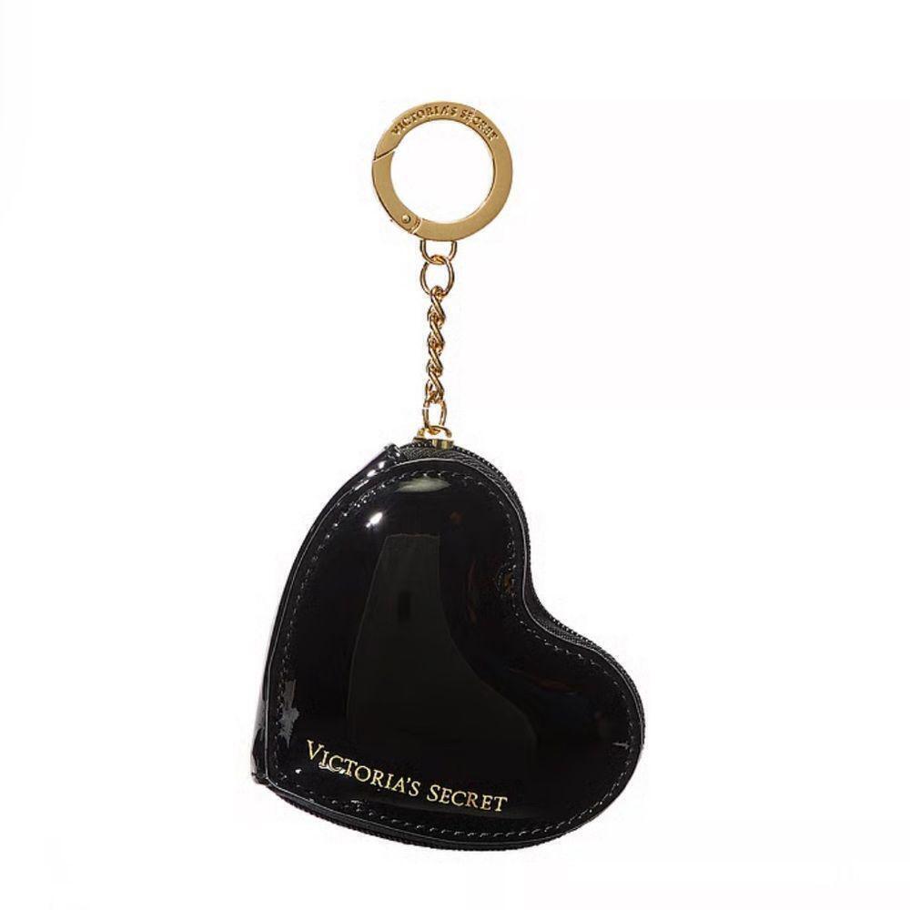 Victoria’s Secert Black Heart Pouch Keychain